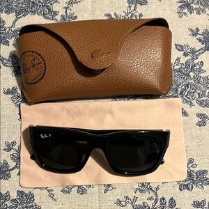 Ray-Ban Black Sunglasses RB4194 601/9A BLACK POLARIZED SUNGLASSES 53-17 140 3P